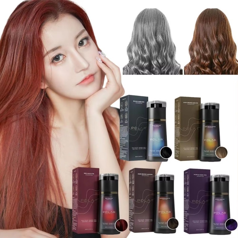 Hair Care Natural Ingredients - 200ml 용량의 컬러 워싱 헤어 염색