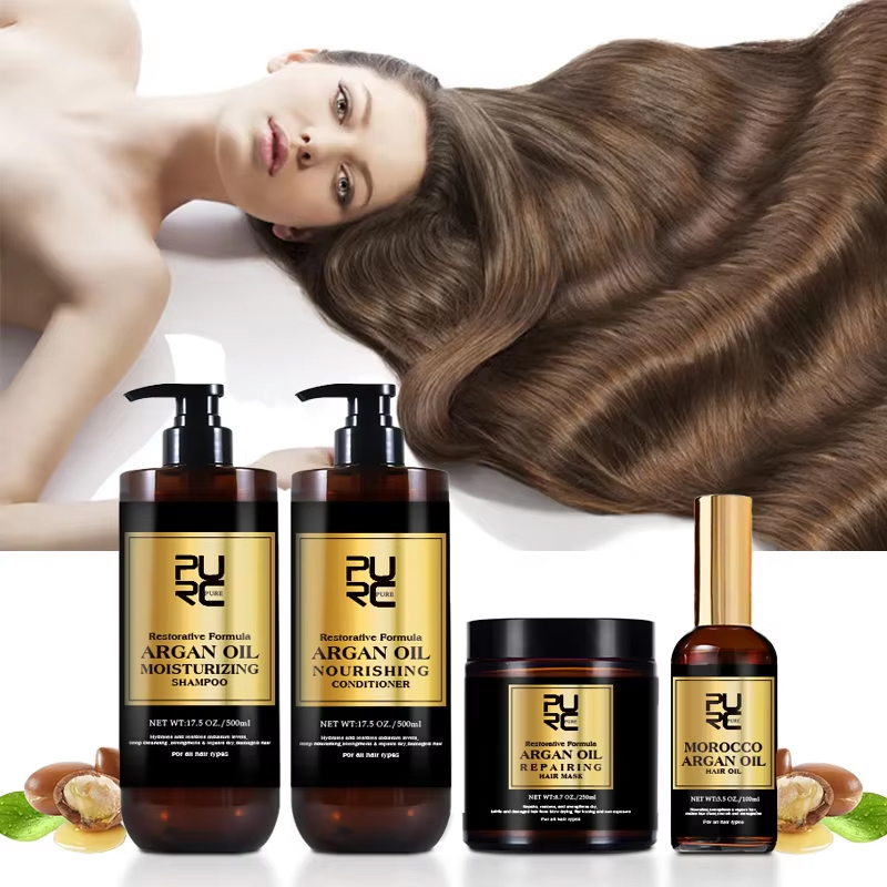 Hair Care Dandruff - PURC 모로코 세트: 세럼, 부드러운 샴푸