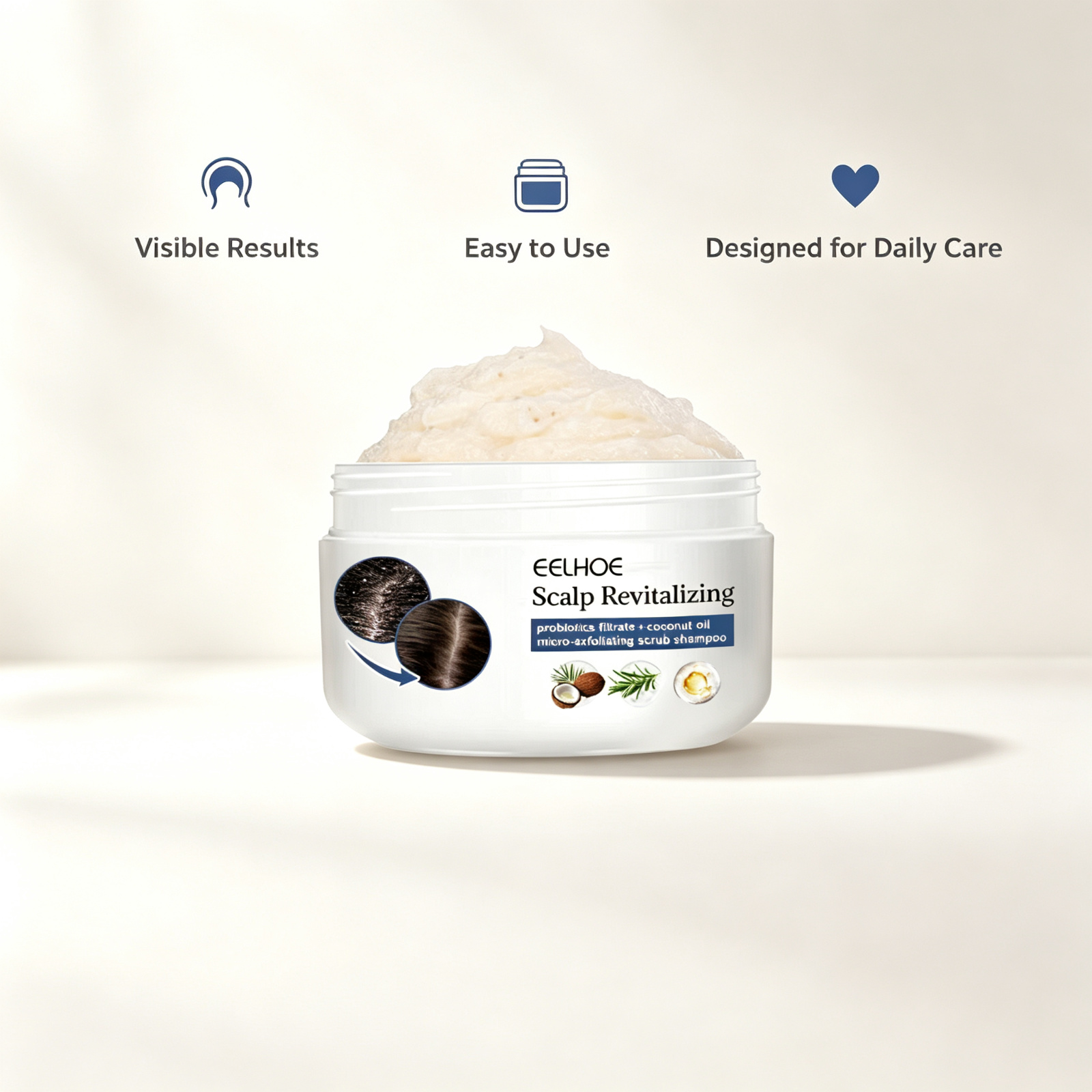 Hair Care Dandruff - 두피 각질 제거 스크럽, 부드러운 두피