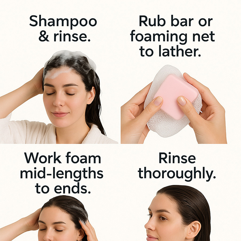 캐스터 오일 컨디셔너 비누 바, 보습 영양 고체 샴푸, - Hair Care Products 리뷰 및 가격